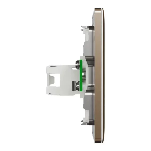Schneider TV and Data socket, Unica X, 2 gangs, shuttered, Dark Bronze ,NUX32TVRJ6_DB - Image 5