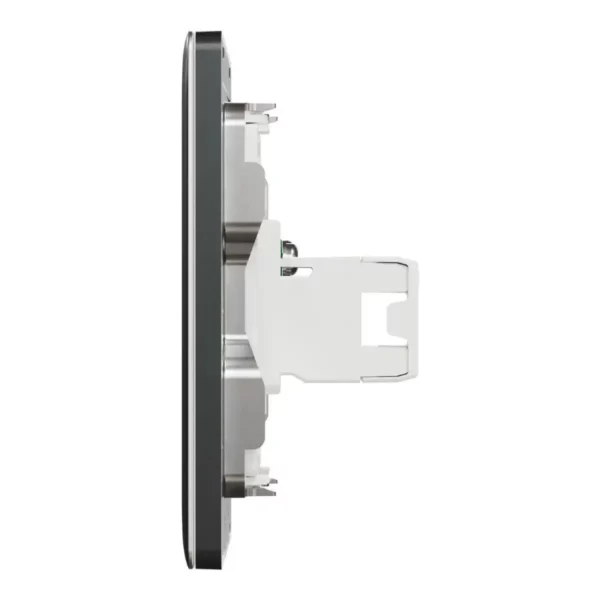 Schneider TV and Data socket, Unica X, 2 gangs, shuttered, Dark Grey ,NUX32TVRJ6_DG - Image 4