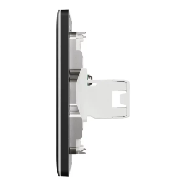 Schneider TV and Data socket, Unica X, 2 gangs, shuttered,Jet Black ,NUX32TVRJ6_JB - Image 4