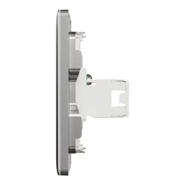 Schneider TV and Data socket, Unica X, 2 gangs, shuttered, Stainless Steel ,NUX32TVRJ6_SS - Image 4