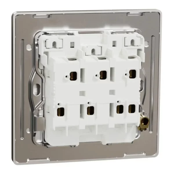 Schneider Switch, Unica X, 1 way, 16AX, 250V, 3 gangs, with LED, Antique Bronze, NUX33_1N_AB - Image 8