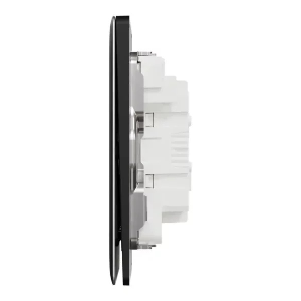 Schneider Switch, Unica X, 1 way, 16AX, 250V, 3 gangs, with LED,Jet Black, NUX33_1N_JB - Image 4