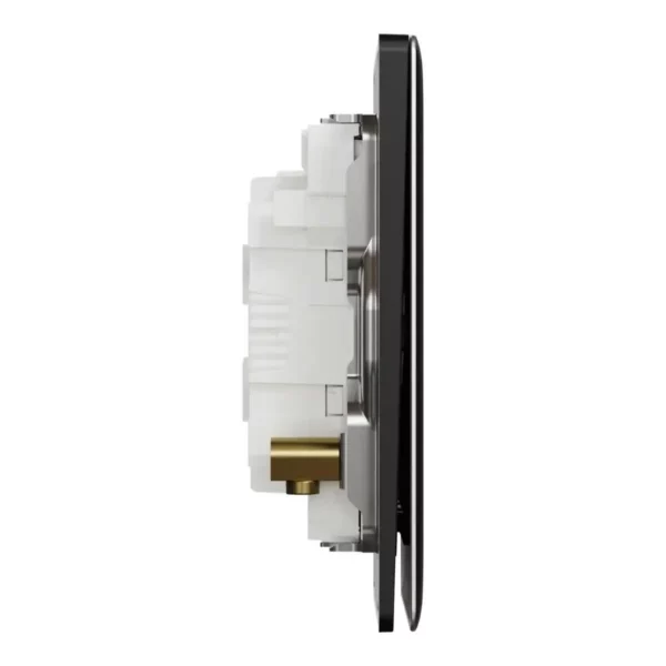 Schneider Switch, Unica X, 1 way, 16AX, 250V, 3 gangs, with LED,Jet Black, NUX33_1N_JB - Image 5