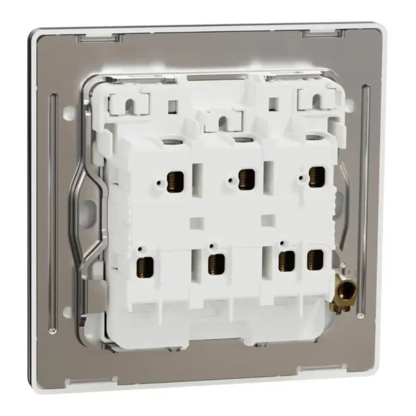 Schneider Switch, Unica X, 1 way, 16AX, 250V, 3 gangs, with LED,Jet Black, NUX33_1N_JB - Image 8