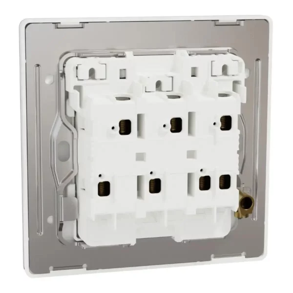 Schneider Switch, Unica X, 1 way, 16AX, 250V, 3 gangs, with LED, Painted White, NUX33_1N_PW - Image 8
