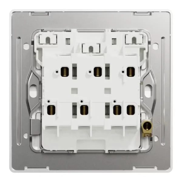Schneider Switch, Unica X, 1 way, 16AX, 250V, 3 gangs, with LED, Stainless Steel ,NUX33_1N_SS - Image 3