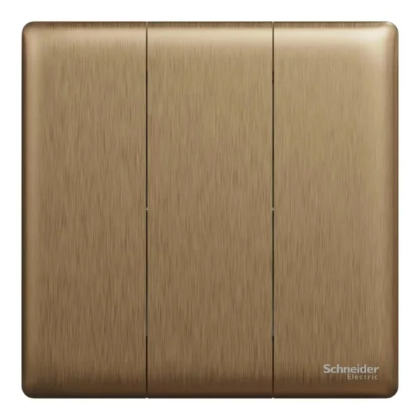 Schneider Switch, Unica X, 2 way, 16AX, 250V, 3 gangs, Dark Bronze NUX33_2_DB - Image 2