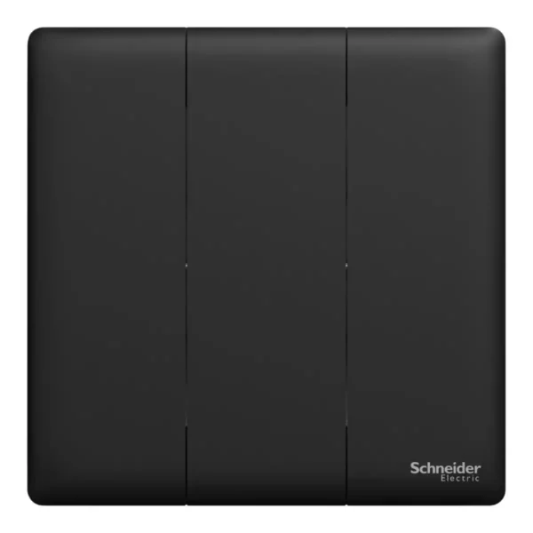 Schneider Switch, Unica X, 2 way, 16AX, 250V, 3 gangs,Jet Black ,NUX33_2_JB - Image 2