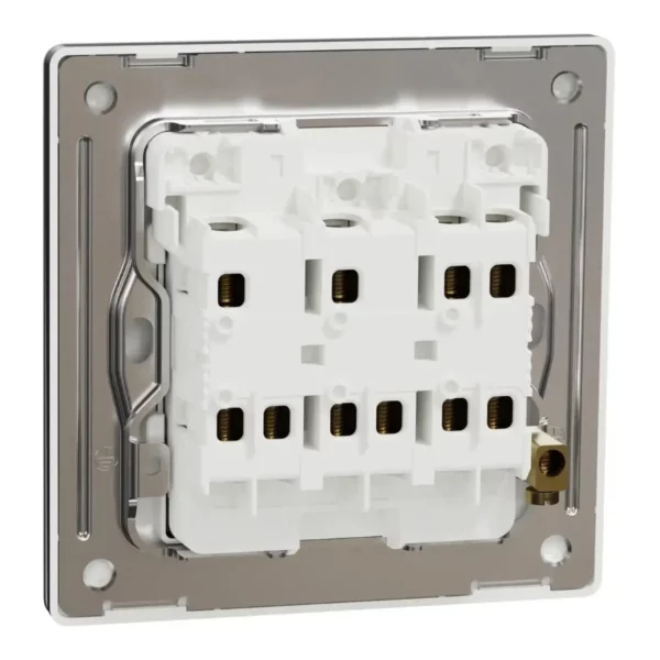 Schneider Switch, Unica X, 2 way, 16AX, 250V, 3 gangs,Jet Black ,NUX33_2_JB - Image 8