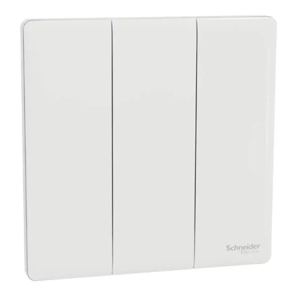 Schneider Switch, Unica X, 2 way, 16AX, 250V, 3 gangs, Painted White ,NUX33_2_PW