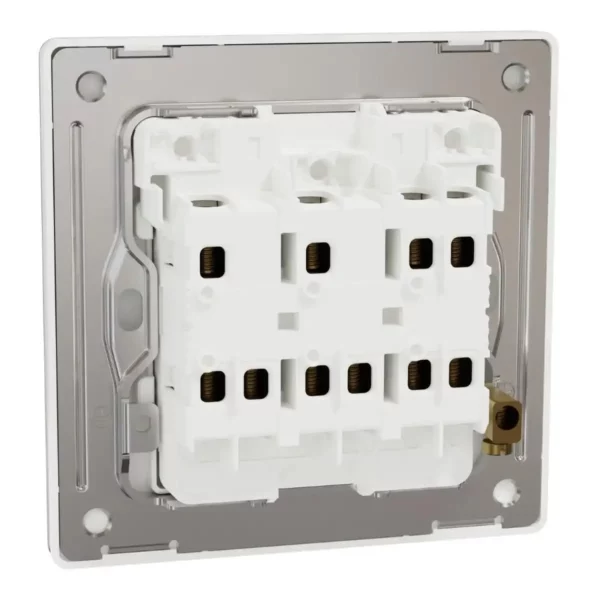 Schneider Switch, Unica X, 2 way, 16AX, 250V, 3 gangs, Painted White ,NUX33_2_PW - Image 8