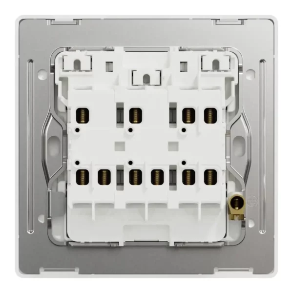 Schneider Switch, Unica X, 2 way, 16AX, 250V, 3 gangs, with LED, Dark Grey ,NUX33_2N_DG - Image 3