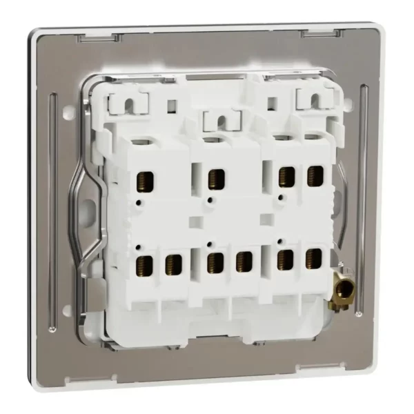 Schneider Switch, Unica X, 2 way, 16AX, 250V, 3 gangs, with LED,Jet Black ,NUX33_2N_JB - Image 8