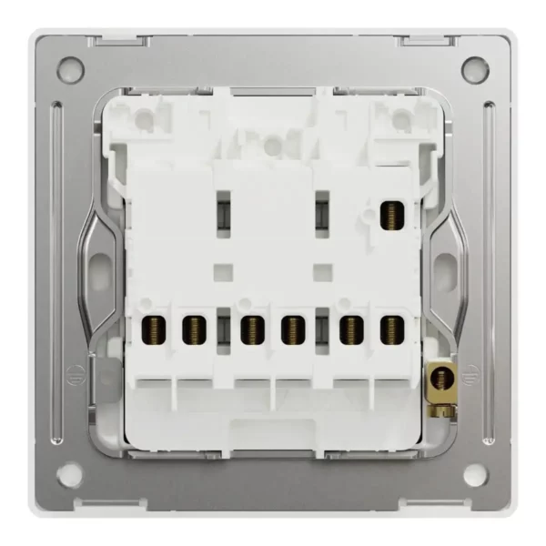 Schneider Momentary switch, Unica X, 10A, 250V, 3 gangs, Dark Bronze ,NUX33_PR_DB - Image 3