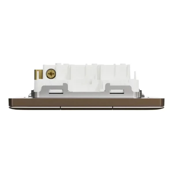 Schneider Momentary switch, Unica X, 10A, 250V, 3 gangs, Dark Bronze ,NUX33_PR_DB - Image 6