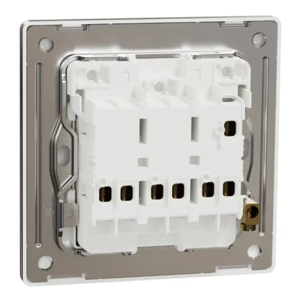 Schneider Momentary switch, Unica X, 10A, 250V, 3 gangs, Dark Bronze ,NUX33_PR_DB - Image 8