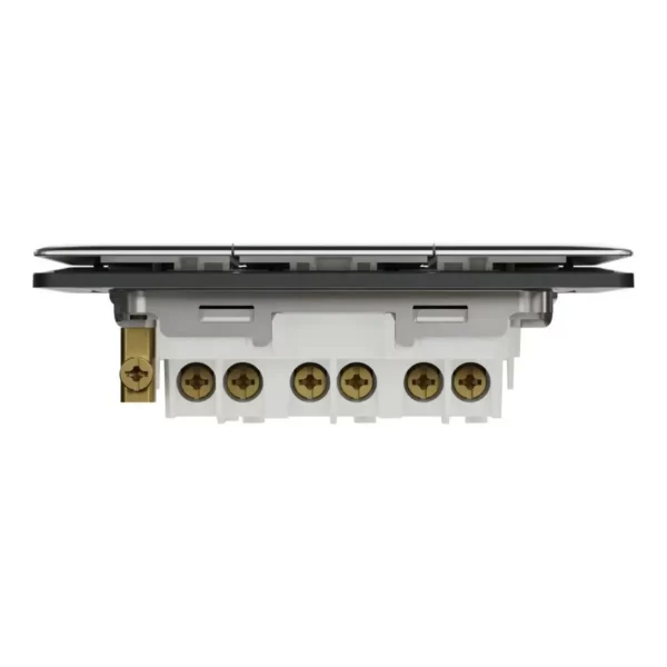 Schneider Momentary switch, Unica X, 10A, 250V, 3 gangs, Dark Grey ,NUX33_PR_DG - Image 7