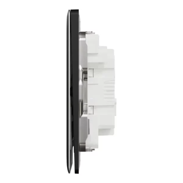 Schneider Momentary switch, Unica X, 10A, 250V, 3 gangs,Jet Black ,NUX33_PR_JB - Image 4