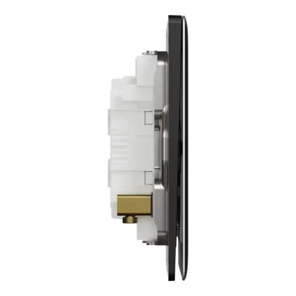 Schneider Momentary switch, Unica X, 10A, 250V, 3 gangs,Jet Black ,NUX33_PR_JB - Image 5