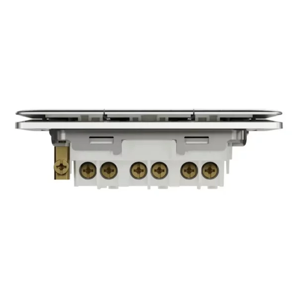 Schneider Momentary switch, Unica X, 10A, 250V, 3 gangs, Stainless Steel ,NUX33_PR_SS - Image 7