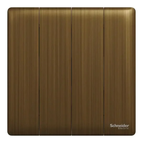 Schneider Switch, Unica X, 1 way, 16AX, 250V, 4 gangs, Antique Bronze ,NUX34_1_AB - Image 2