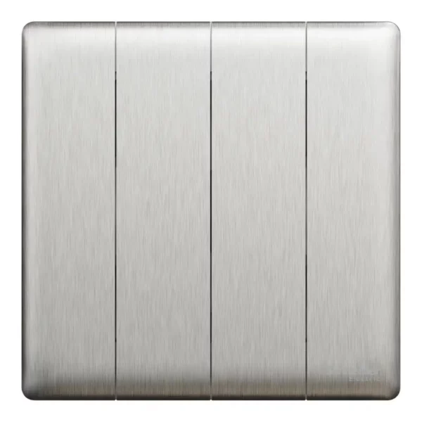 Schneider Switch, Unica X, 1 way, 16AX, 250V, 4 gangs, Stainless Steel ,NUX34_1_SS - Image 2