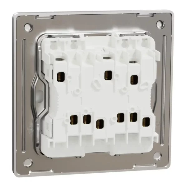 Schneider Switch, Unica X, 1 way, 16AX, 250V, 4 gangs, Stainless Steel ,NUX34_1_SS - Image 8