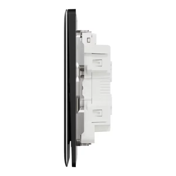 Schneider Switch, Unica X, 1 way, 16AX, 250V, 4 gangs, with LED,Jet Black ,NUX34_1N_JB - Image 4