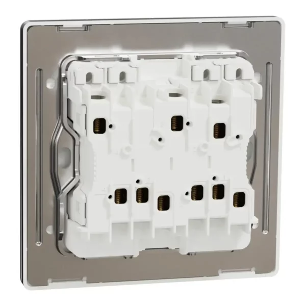 Schneider Switch, Unica X, 1 way, 16AX, 250V, 4 gangs, with LED,Jet Black ,NUX34_1N_JB - Image 8