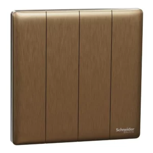Schneider Switch, Unica X, 2 way, 16AX, 250V, 4 gangs, Dark Bronze ,NUX34_2_DB