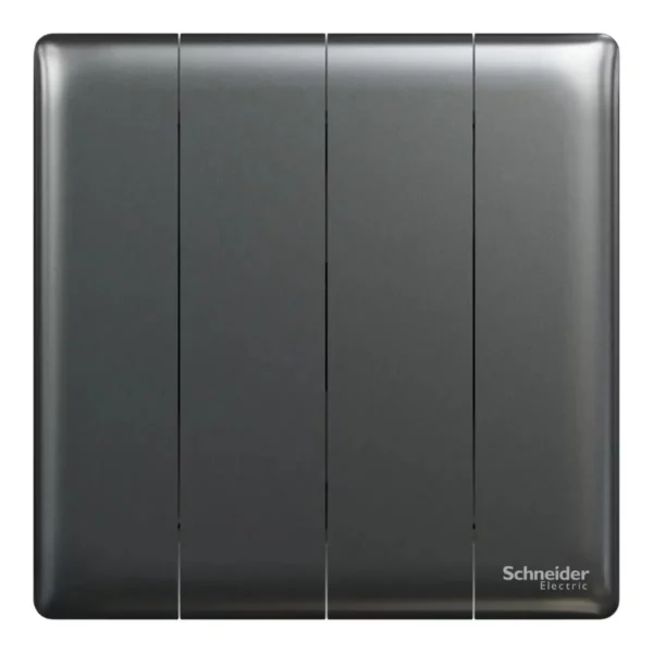 Schneider Switch, Unica X, 2 way, 16AX, 250V, 4 gangs, Dark Grey ,NUX34_2_DG - Image 2