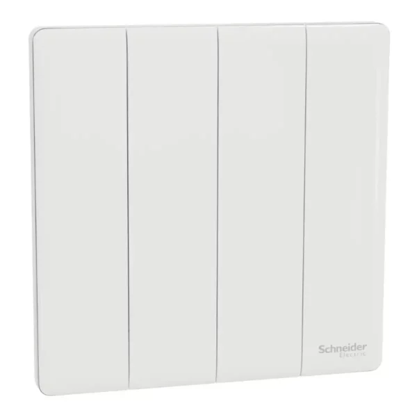 Schneider Switch, Unica X, 2 way, 16AX, 250V, 4 gangs, Painted White ,NUX34_2_PW