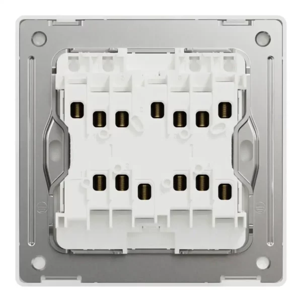 Schneider Switch, Unica X, 2 way, 16AX, 250V, 4 gangs, Stainless Steel ,NUX34_2_SS - Image 3