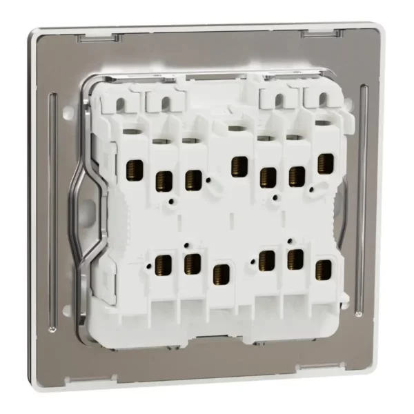 Schneider Switch, Unica X, 2 way, 16AX, 250V, 4 gangs, with LED, Antique Bronze ,NUX34_2N_AB - Image 8