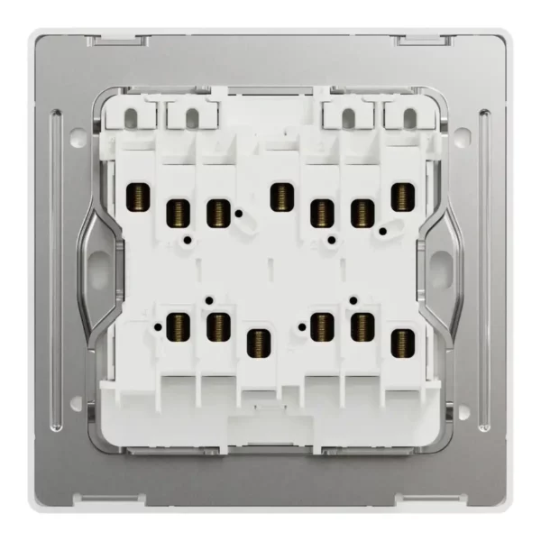 Schneider Switch, Unica X, 2 way, 16AX, 250V, 4 gangs, with LED, Dark Grey ,NUX34_2N_DG - Image 3