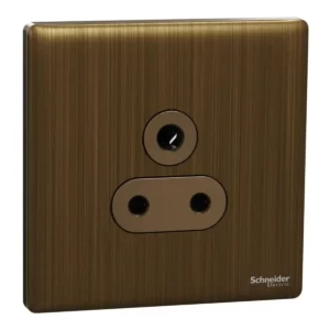 Schneider Socket outlet, Unica X, 5A, 250V, 3 pin, Antique Bronze ,NUX426_5_AB