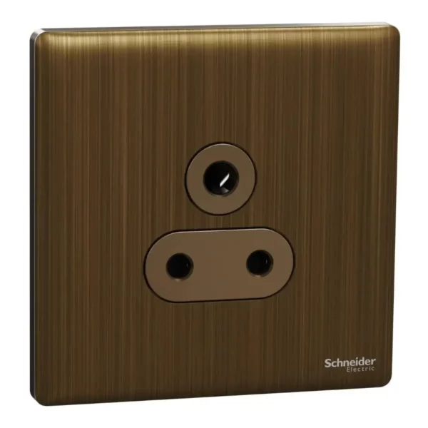Schneider Socket outlet, Unica X, 5A, 250V, 3 pin, Antique Bronze ,NUX426_5_AB