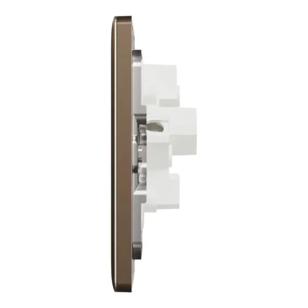Schneider Socket outlet, Unica X, 5A, 250V, 3 pin, Dark Bronze ,NUX426_5_DB - Image 4