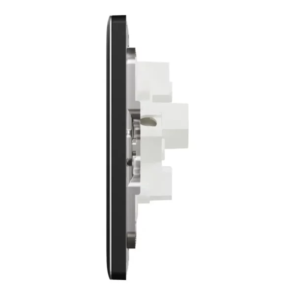 Schneider Socket outlet, Unica X, 5A, 250V, 3 pin,Jet Black ,NUX426_5_JB - Image 4