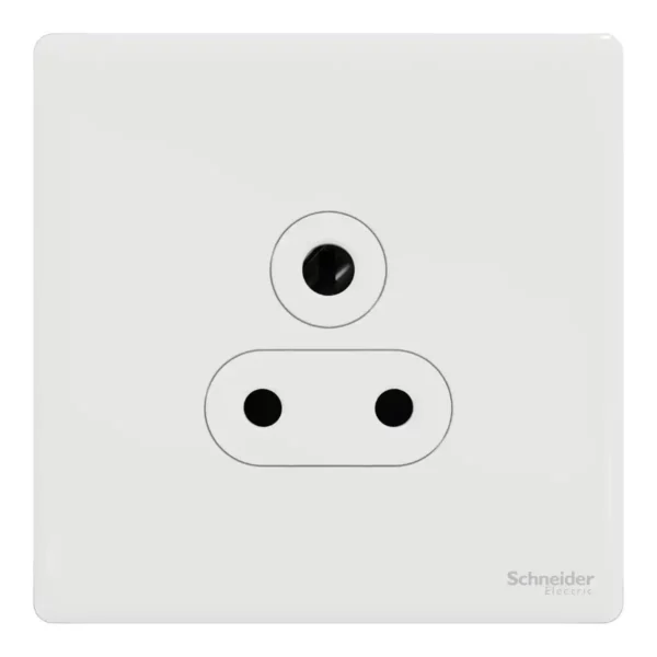 Schneider Socket outlet, Unica X, 5A, 250V, 3 pin, Painted White ,NUX426_5_PW - Image 2