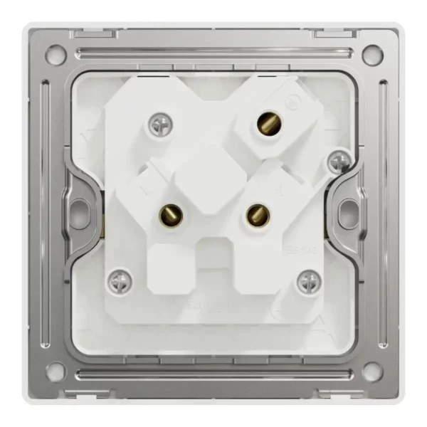 Schneider Socket outlet, Unica X, 5A, 250V, 3 pin, Stainless Steel ,NUX426_5_SS - Image 3