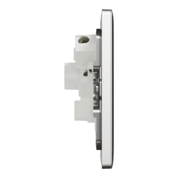 Schneider Socket outlet, Unica X, 5A, 250V, 3 pin, Stainless Steel ,NUX426_5_SS - Image 5