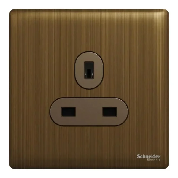 Schneider Socket outlet, Unica X, 13A, 250V, Antique Bronze ,NUX426_AB - Image 2