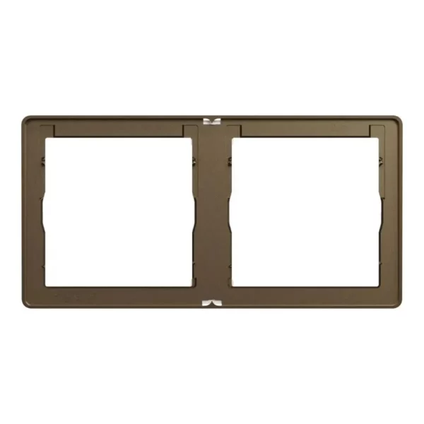 Schneider Cover frame, Unica X, 2 gangs, matt, Antique Bronze ,NUX_21_AB - Image 2