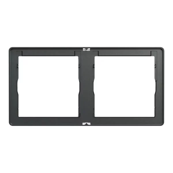 Schneider Cover frame, Unica X, 2 gangs, matt, Dark Grey ,NUX_21_DG - Image 2