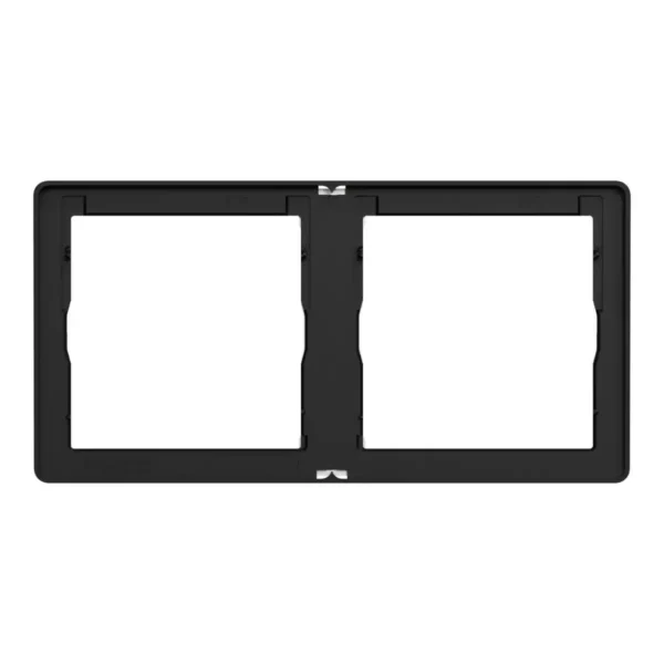 Schneider Cover frame, Unica X, 2 gangs, matt,Jet Black ,NUX_21_JB - Image 2