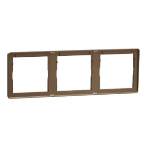 Schneider Cover frame, Unica X, 3 gangs, matt, Dark Bronze ,NUX_31_DB
