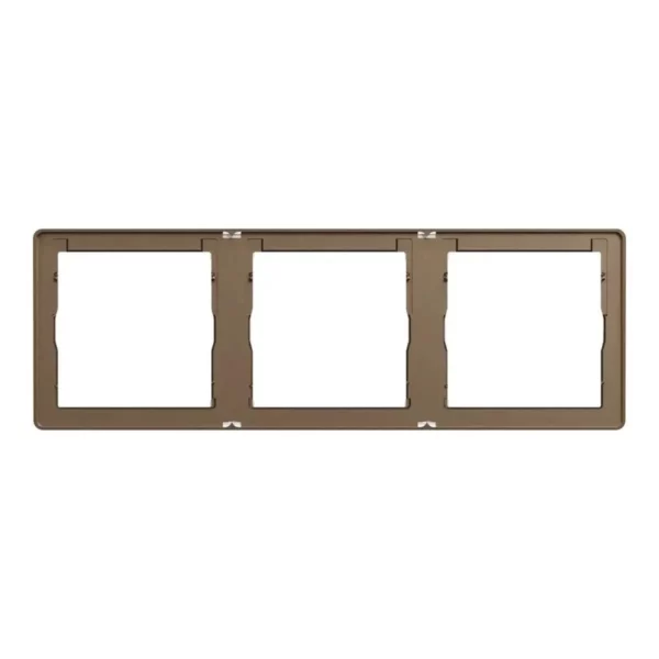Schneider Cover frame, Unica X, 3 gangs, matt, Dark Bronze ,NUX_31_DB - Image 2
