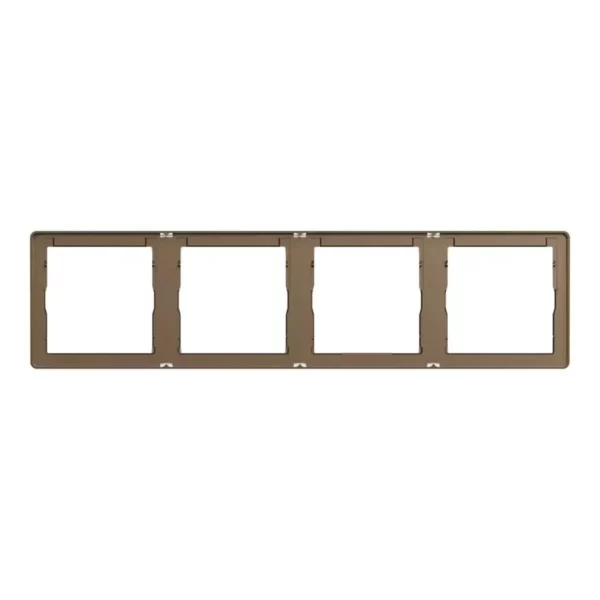 Schneider Cover frame, Unica X, 4 gangs, matt, Dark Bronze ,NUX_41_DB - Image 2
