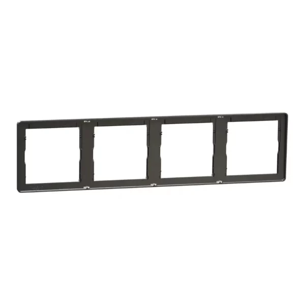 Schneider Cover frame, Unica X, 4 gangs, matt, Dark Grey ,NUX_41_DG